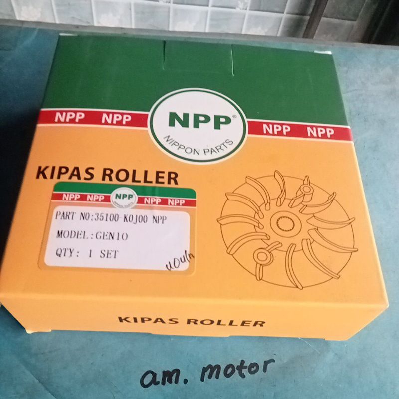 kipas rumah roller KOJ, genio 2020, beat LED, npp ori