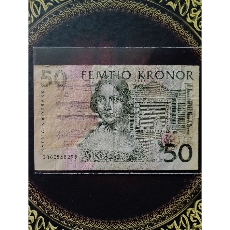 Uang Swedia 50 kronor 1985 vf