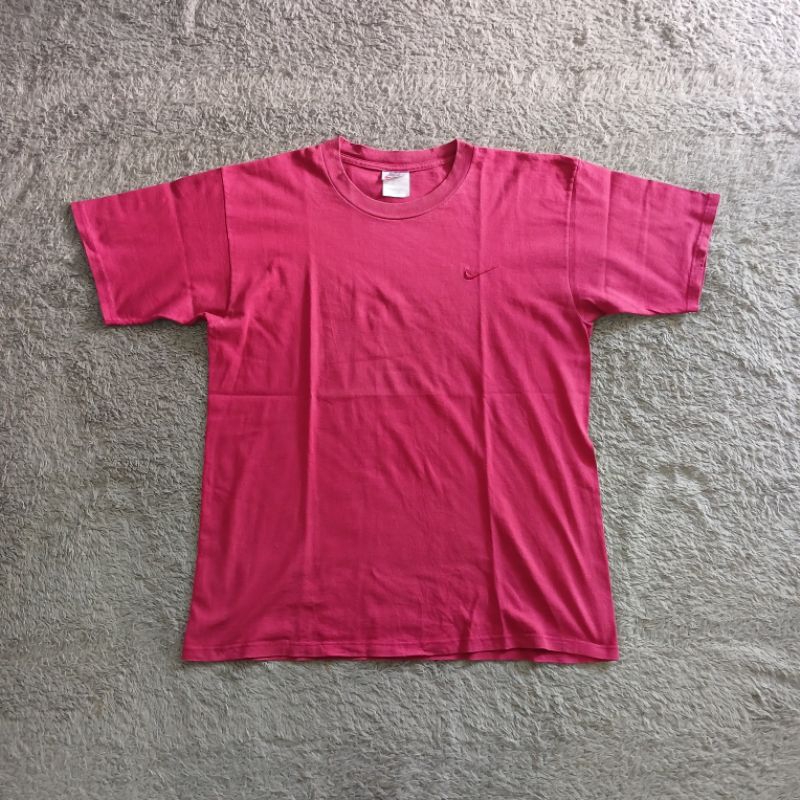 Kaos Vintage Nike Small Swoosh Maroon