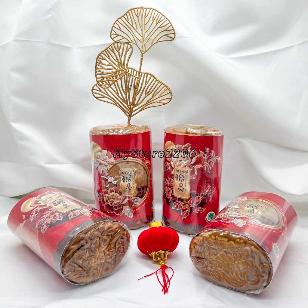 

Kue Bulan / Moon Cake / Tong Ciu Pia SAU CHONG isi 2 Telor (Telur) Asin Singkawang Kalimantan