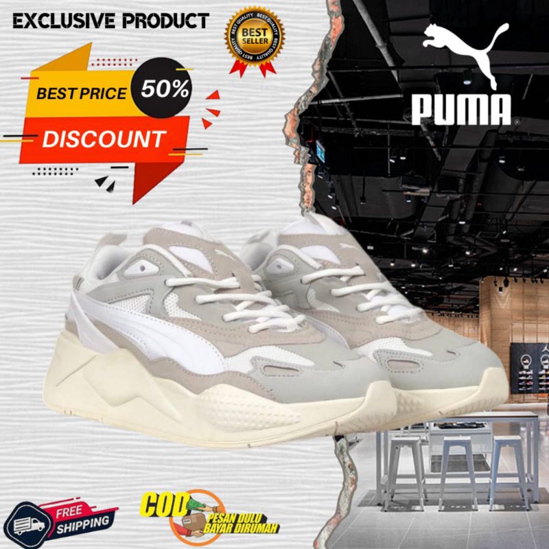 SEPATU PUMA RS-X EFEKT PRM WHITE/GREY