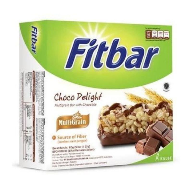 

FITBAR MULTIGRAIN CHOCO DELIGHT & FRUITS DELIGHT 110 GRAM ( 5 X 22 )