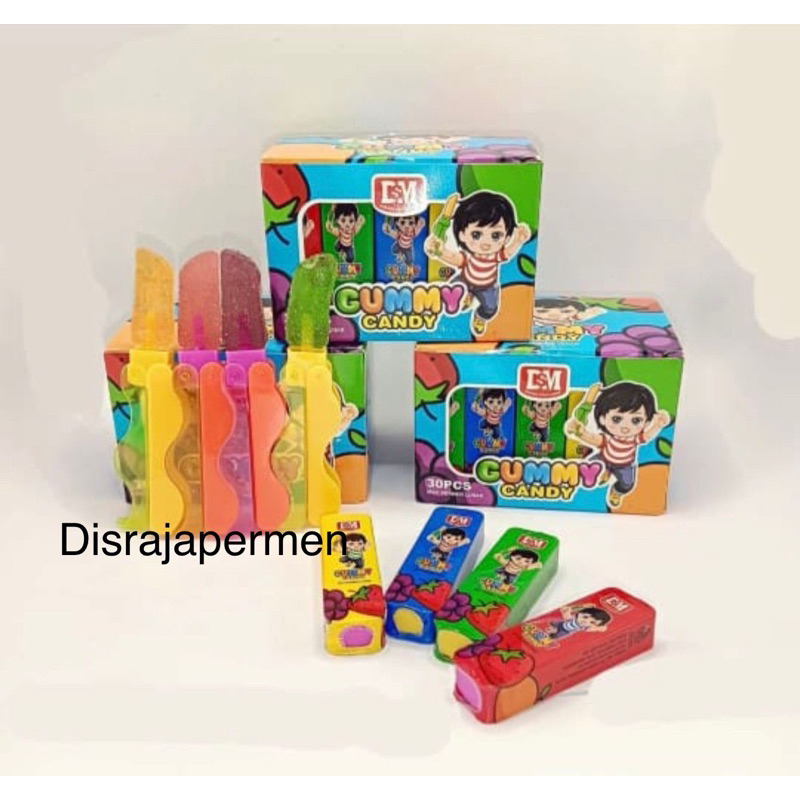 

Gummy candy bentuk mainan silet isi 30pcs