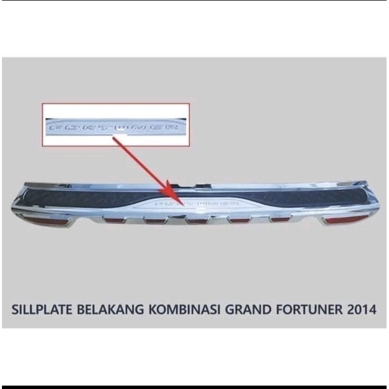 Sillplate belakang Grand fortuner 2012 -2015.