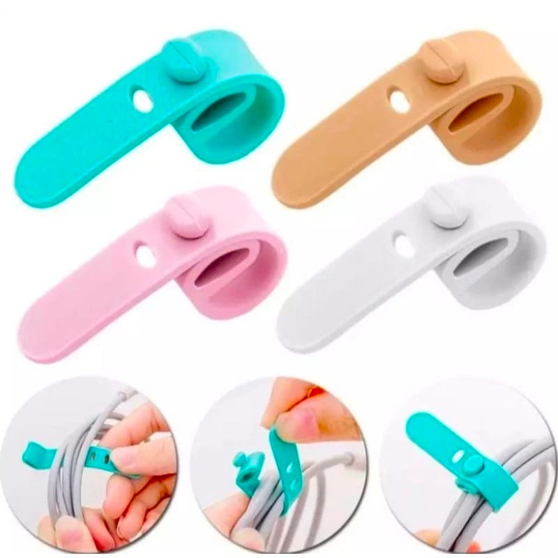 Pengikat Kabel Charger HP / Pengikat Kabel Headset Silikon Karet / Karet Pengikat Kabel