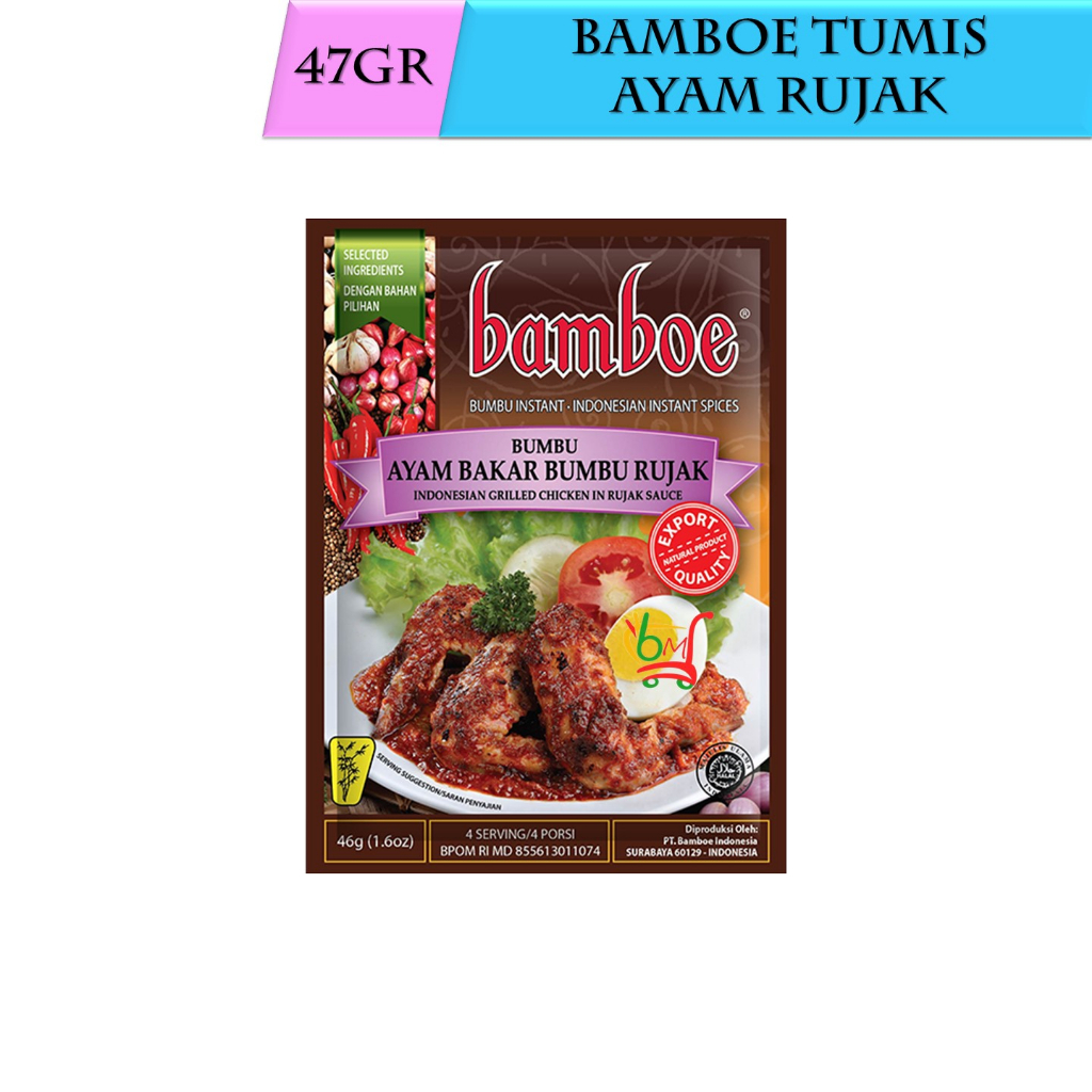 

Bamboe Ayam Bakar Bumbu Rujak Bumbu Masak Instan Khas Indonesia
