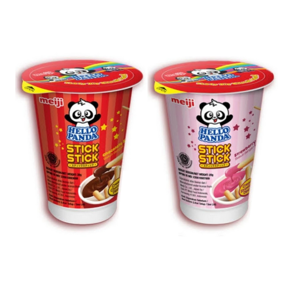 

HELLO PANDA STICK 20 G COKLAT/STRAWBERRY BISCUIT ANAK CAMILAN BISKUIT