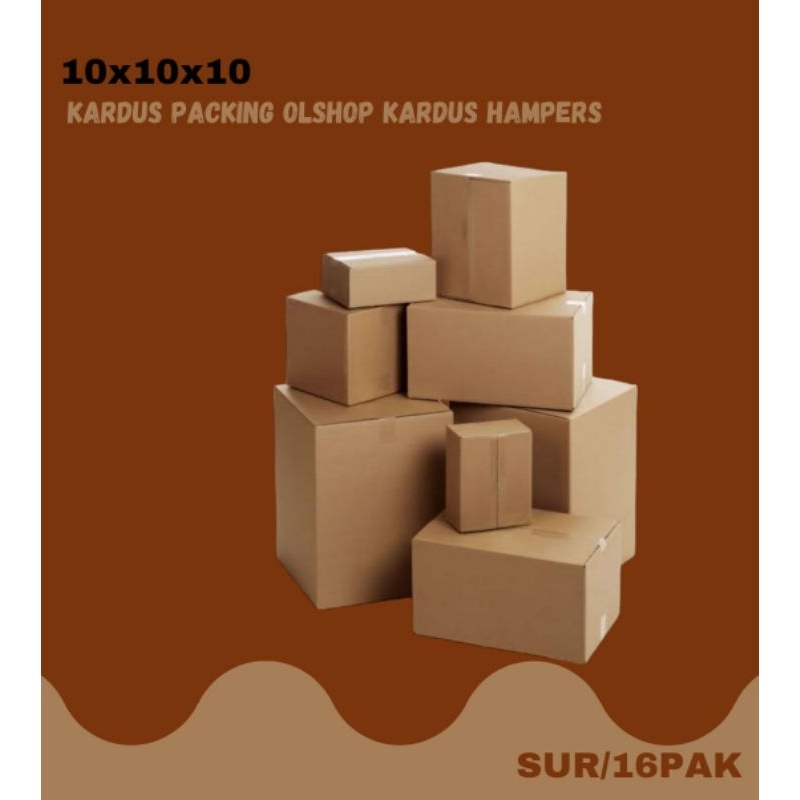 

SUR/16PAK 10X10X10 Dus packing olshop dus hampers