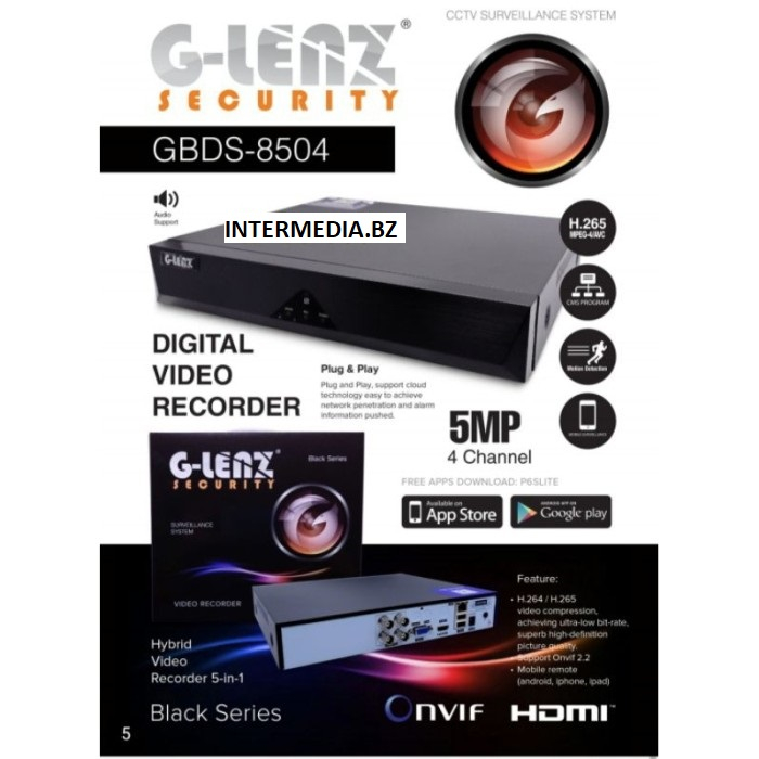 DVR GLENZ 8CH GBDS-8508  5MP DVR