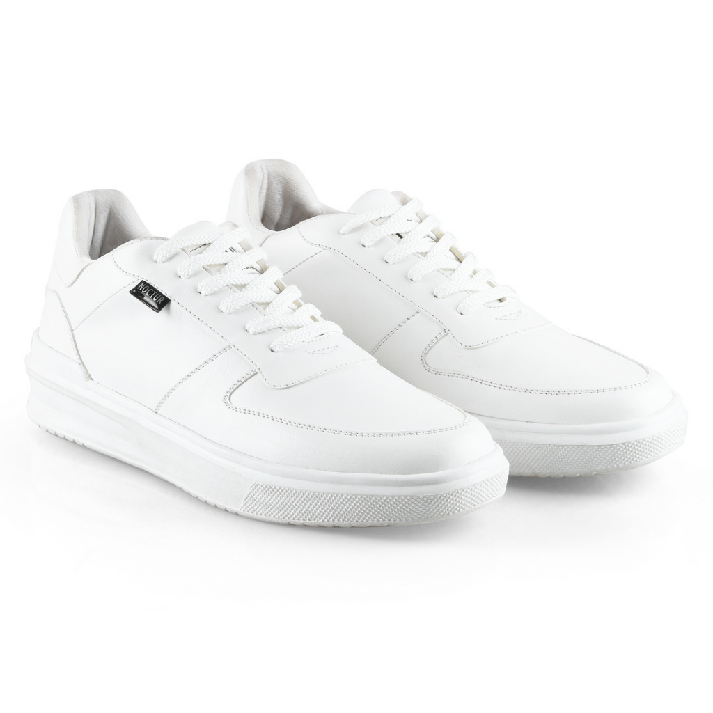 NOCTUR - Sneakers Pria Putih Edward Full White - R-009