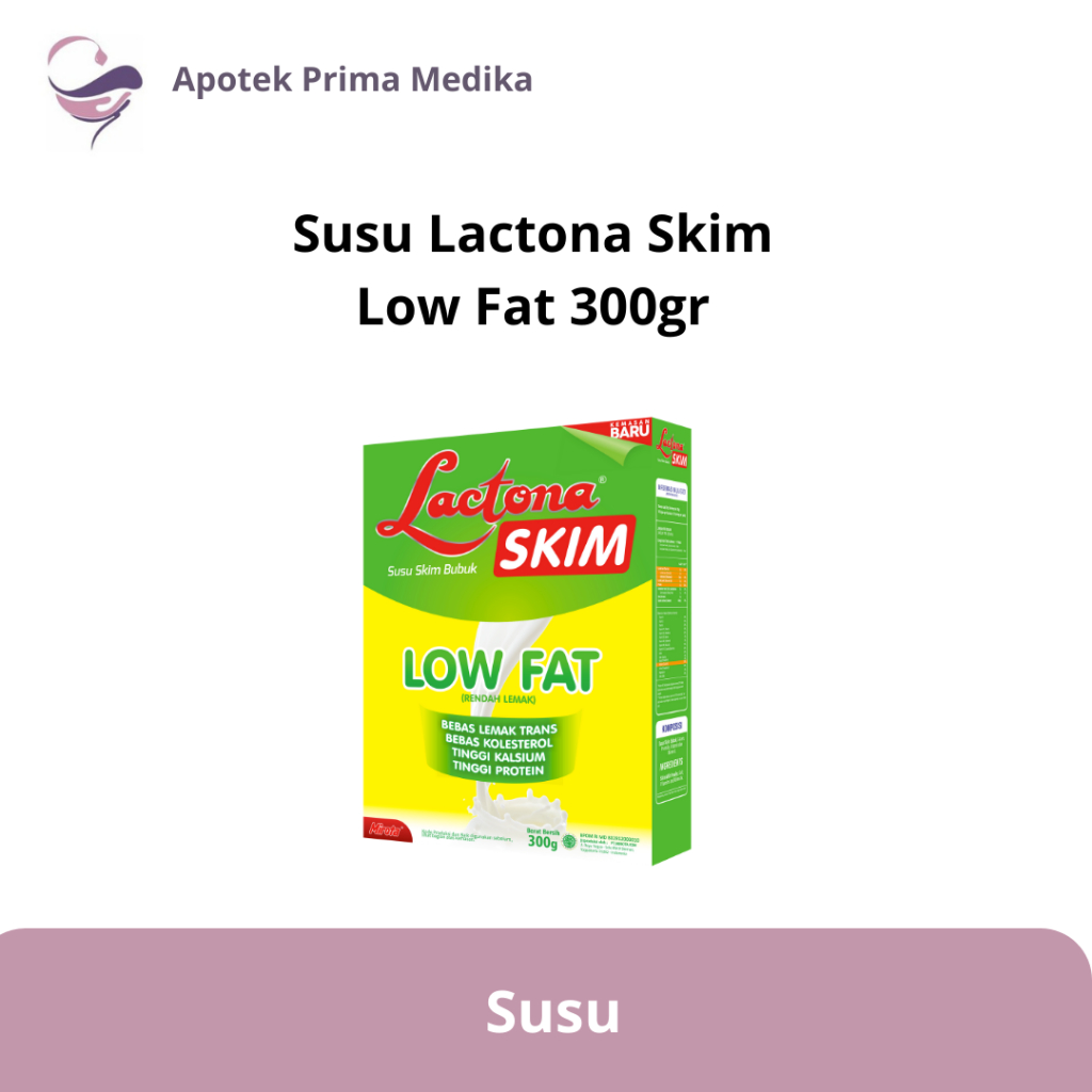 

Susu Lactona Skim Low Fat - Susu Rendah Lemak - Susu Skim Bubuk