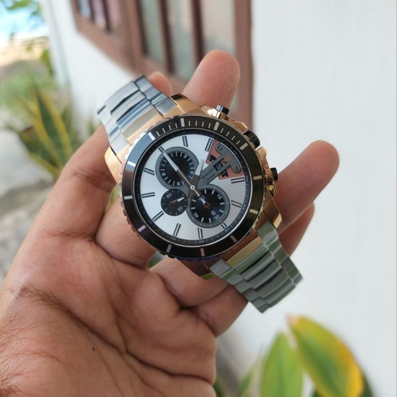 Jam tangan pria Alexandre Christie AC second bekas masih bagus ada box warna grey gold seri 6455MC