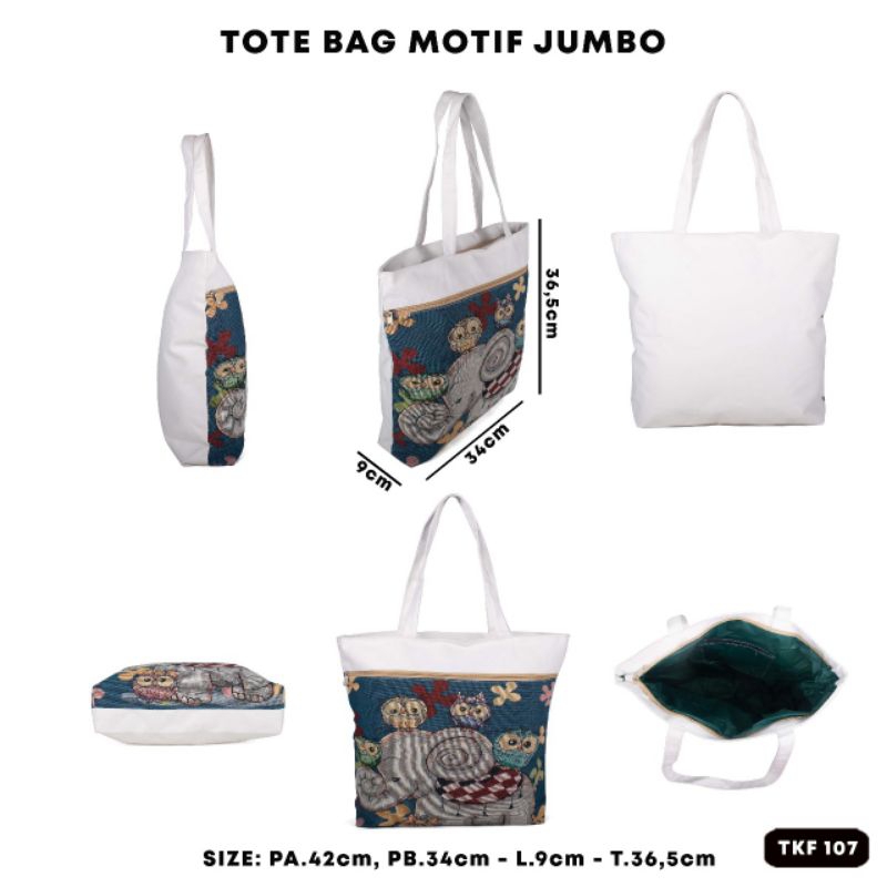 TOTE BAG MOTIF / TOTE BAG JUMBO / TOTE MOTIF / TOTEBAG / TOTE BAG IMPORT