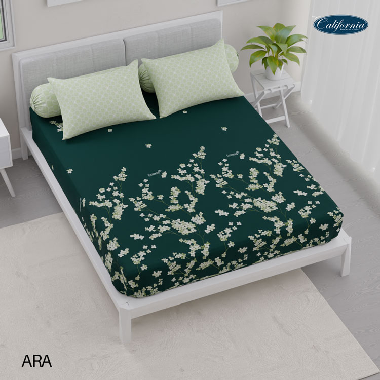 CALIFORNIA Sprei King Fittied Bantal 4 180x200 Ara