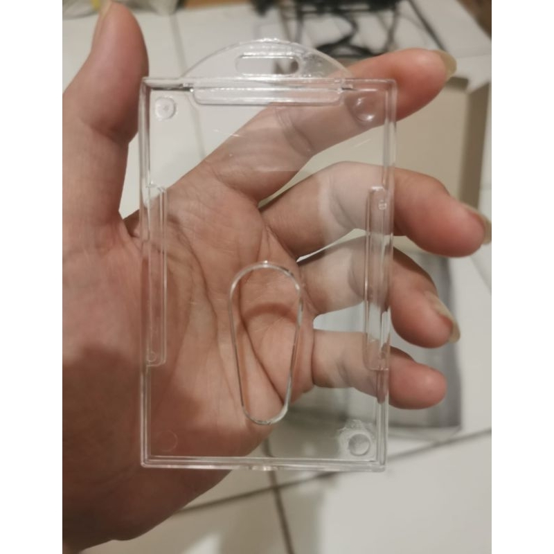 

10pcs casing id card acrylic / casing id card holder nametag