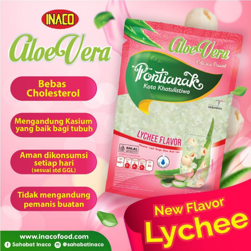 

inaco aloevera rasa peach dan leci