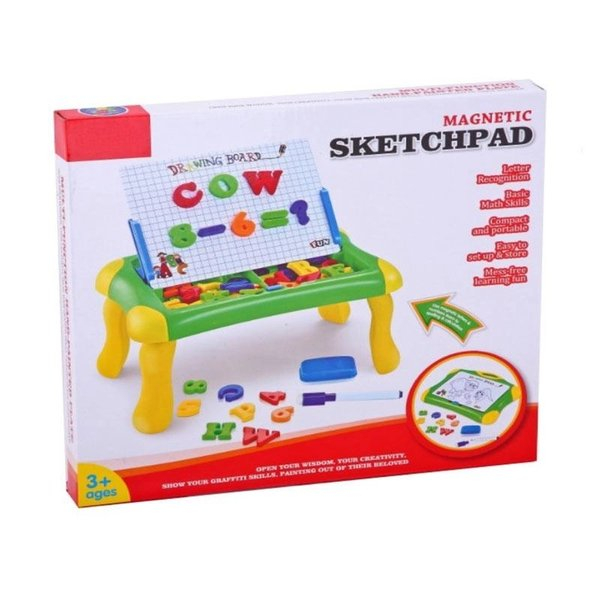 

Ndevansss - Magnetic Sketchpad Learning Board 2In1 - Papan Tulis Magnetik & Huruf Sni