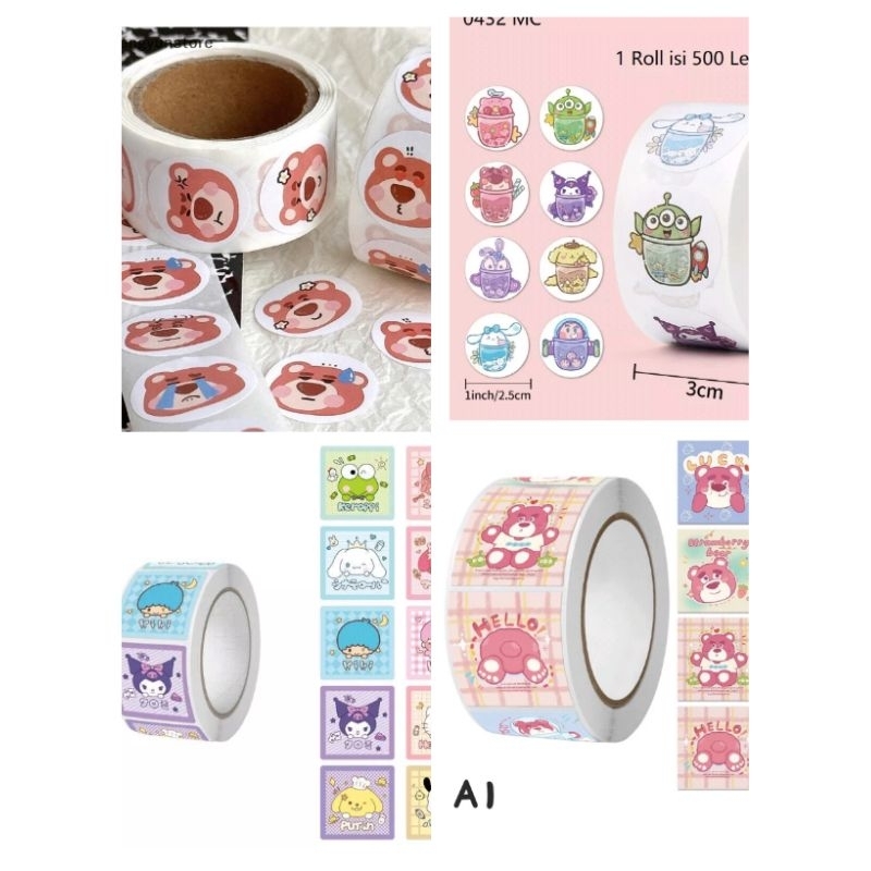 

Sticker Roll Kuromi Sanrio Cinnamoroll Lotso (20 pcs)