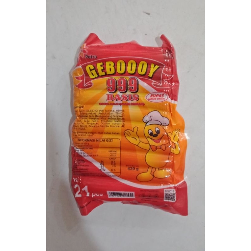 

Gebooy sosis ayam merah 420g