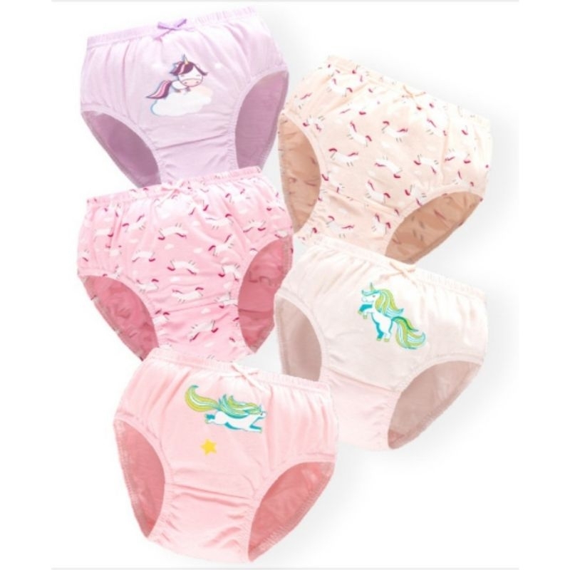 CA10 5pcs Celana Dalam Katun Anak Perempuan Cewek dengan Kotak(2-13thn)