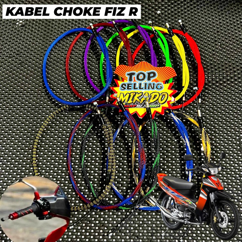 KABEL CHOKE FIZ R SERAT WARNA THAILAND FIZR SS TWO ORIGINAL BODY CARBON FORGED KARBON SPION X1 JOK S