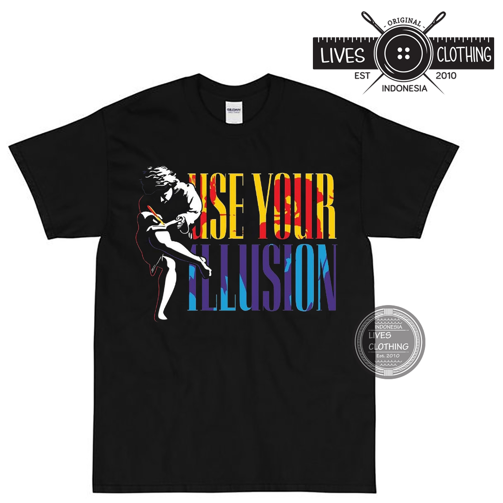 KAOS PREMIUM BAND GUN AND ROSES GNR USE YOUR ILLUSION ARTWORK