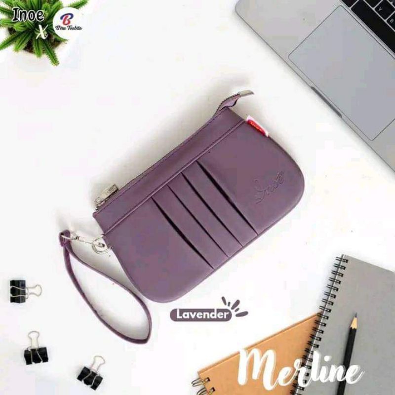 pouch Merline by Inoe ,dompet wanita ,dompet panjang ,ORI, murah, muat hp