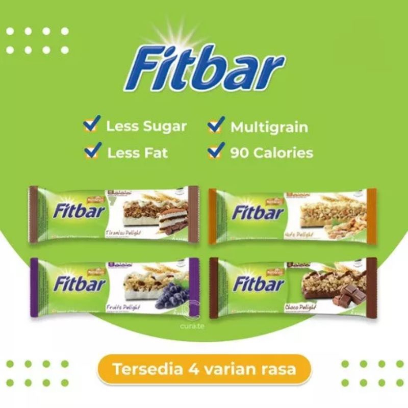 

fitbar Snack bar chocolate | tiramisu | Fruity | cheese delight 20g