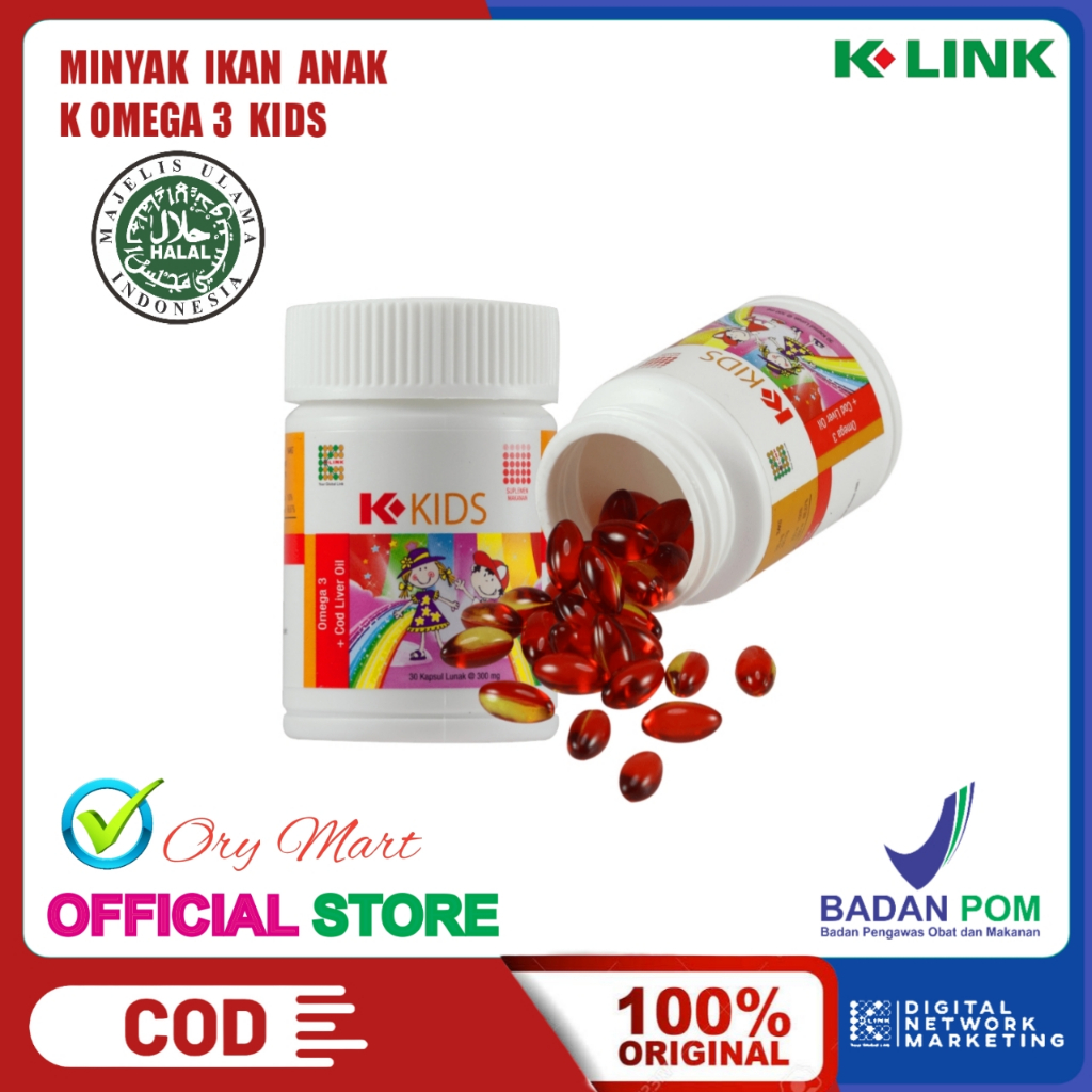 

Minyak Ikan Untuk Anak Omega 3 Kids COD Liver Oil Original