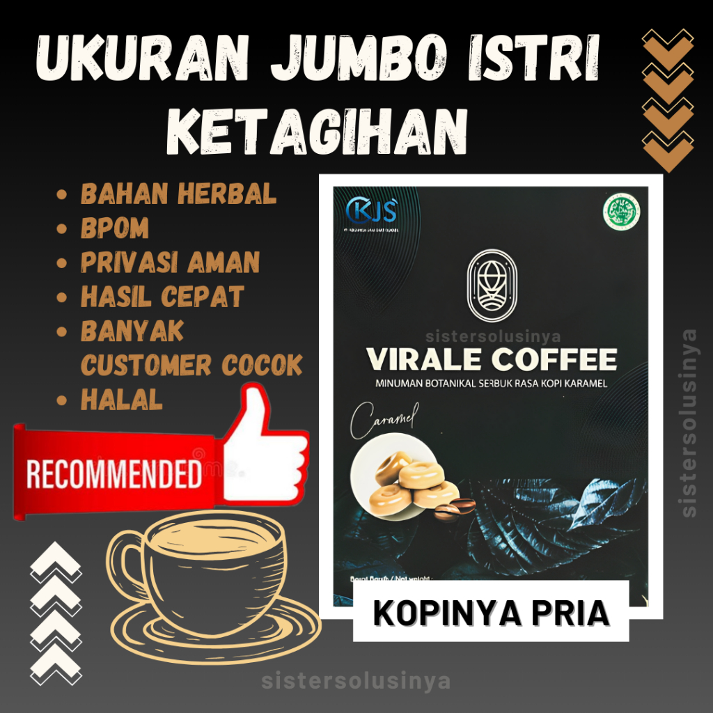 Minuman Kopi Pembesar Mr P Pria Dewasa VIRALE COFFEE Obat Pembesar Herbal Alami 100%