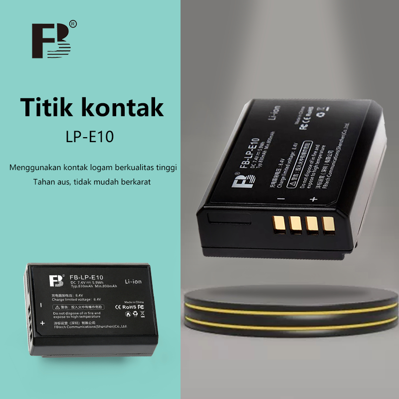 BTECH Baterai Kamera Canon LP-E10 1020mAh Lithium Battery untuk Canon EOS 1100D 1200D 1300D 1500D 30