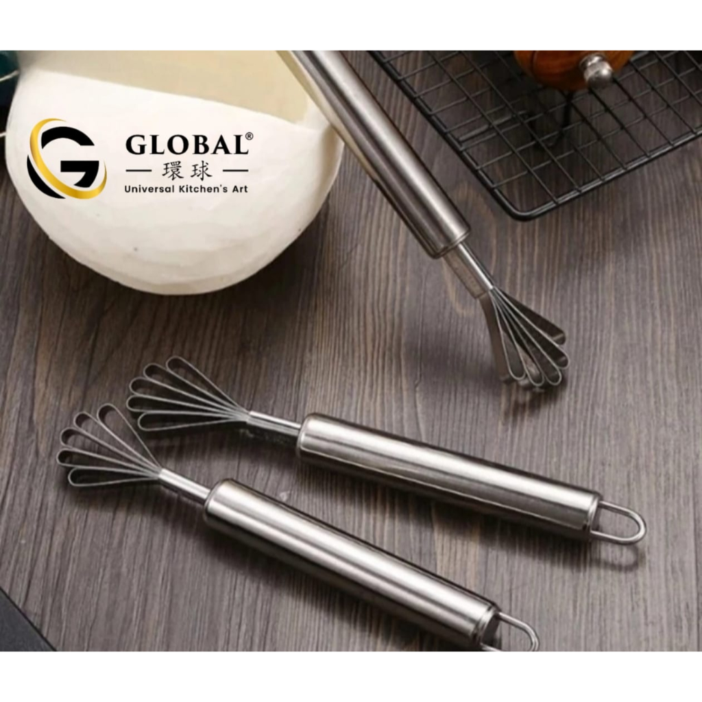 GLOBAL Alat Kerokan Kelapa Stainless FULL TEBAL & Pembersih Sisik IKAN Serutan Kelapa Buah Peeler Ti