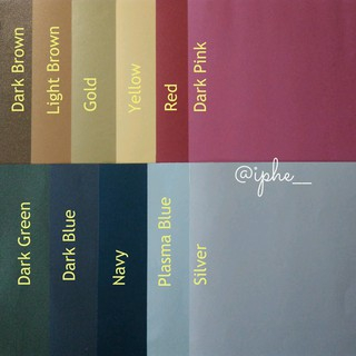

Kertas Jasmine Warna Gelap F4 21.5cm x 33cm - 210Gsm