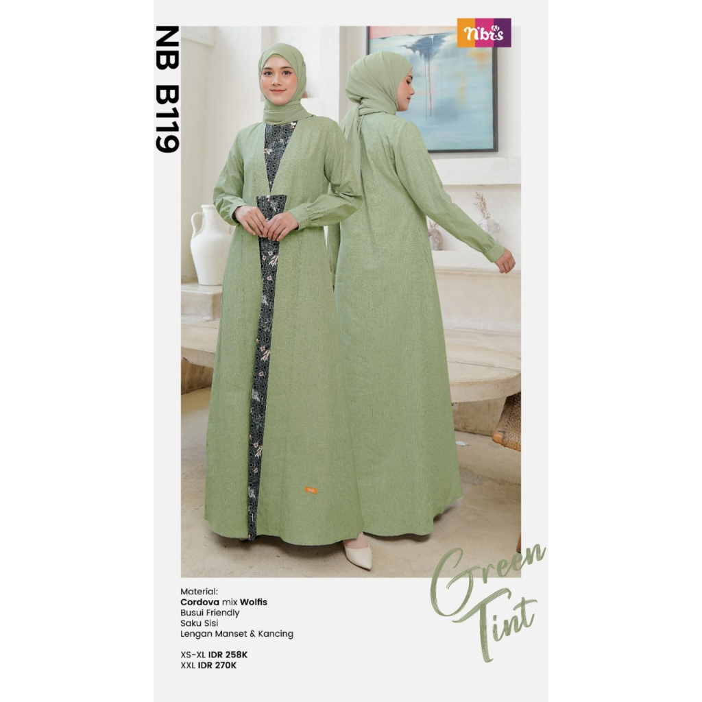 NEW Nibras Gamis Wanita Dewasa NB B119