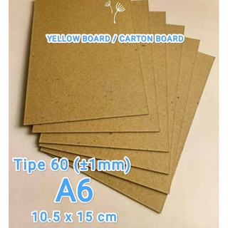 

Karton Board / Yellow Board - A6 (10.5 x 15cm) Tipe 30 40 60