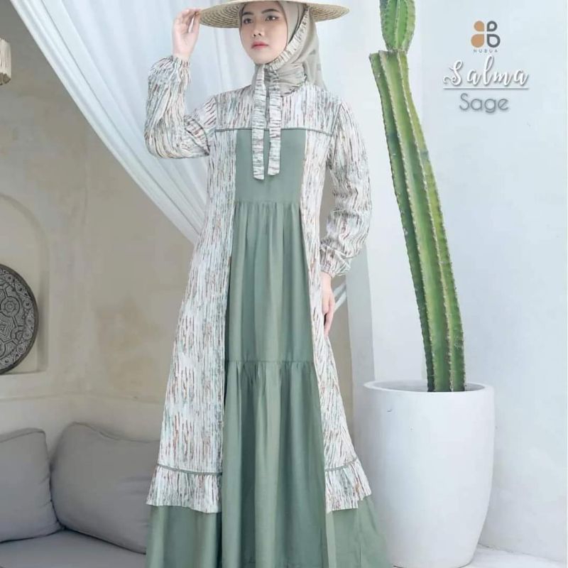 NUBUA SALMA DRESS SAGE XL
