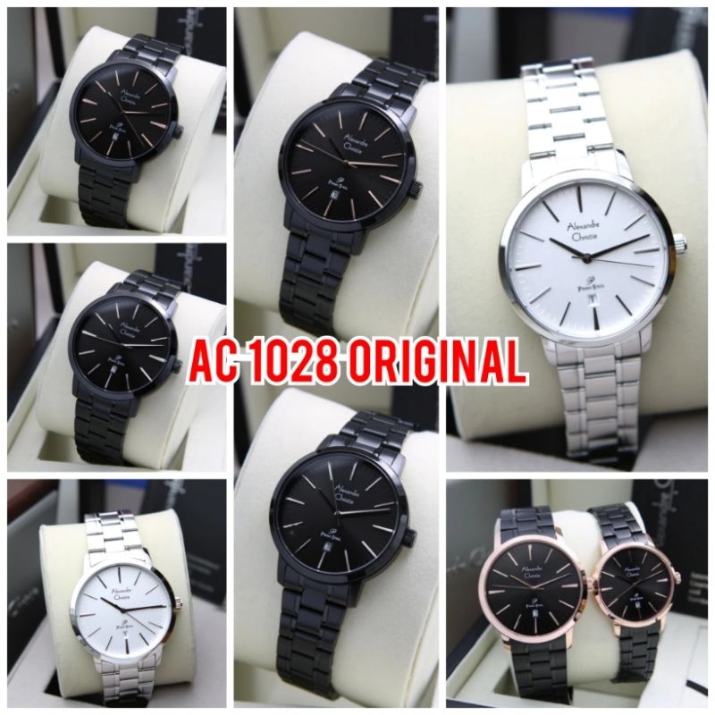 Jam tangan Pria Wanita AC1028  / Alexandre Christie  AC 1028 original
