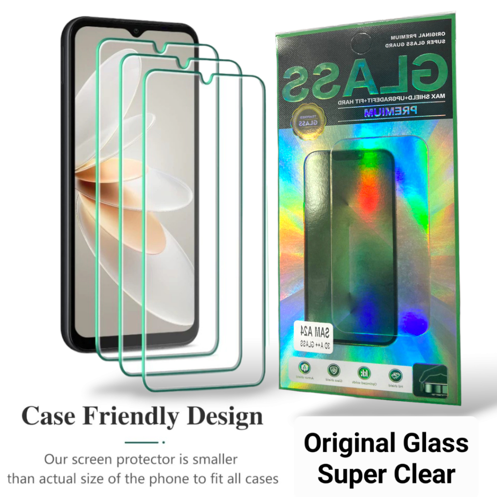 Tempered GLASS ORIGINAL SUPER CLEAR SAMSUNG A06 A55 A35 A25 A15 A54 A34 A24 A14 A73 A53 A33 A23 A13 