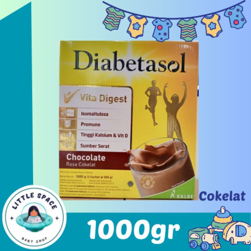 

DIABETASOL 1000gr Susu Penderita Diabetes Coklat | Vanila