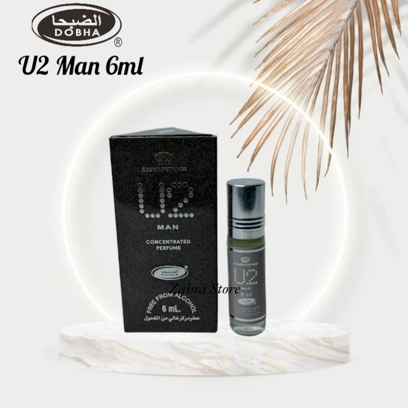 Parfum Dobha Aroma U2 MAN 6ml Roll on / Parfum 6ml Dobha Aroma U2 MAN  / Parfum Dobha 6ml Non Alkoho