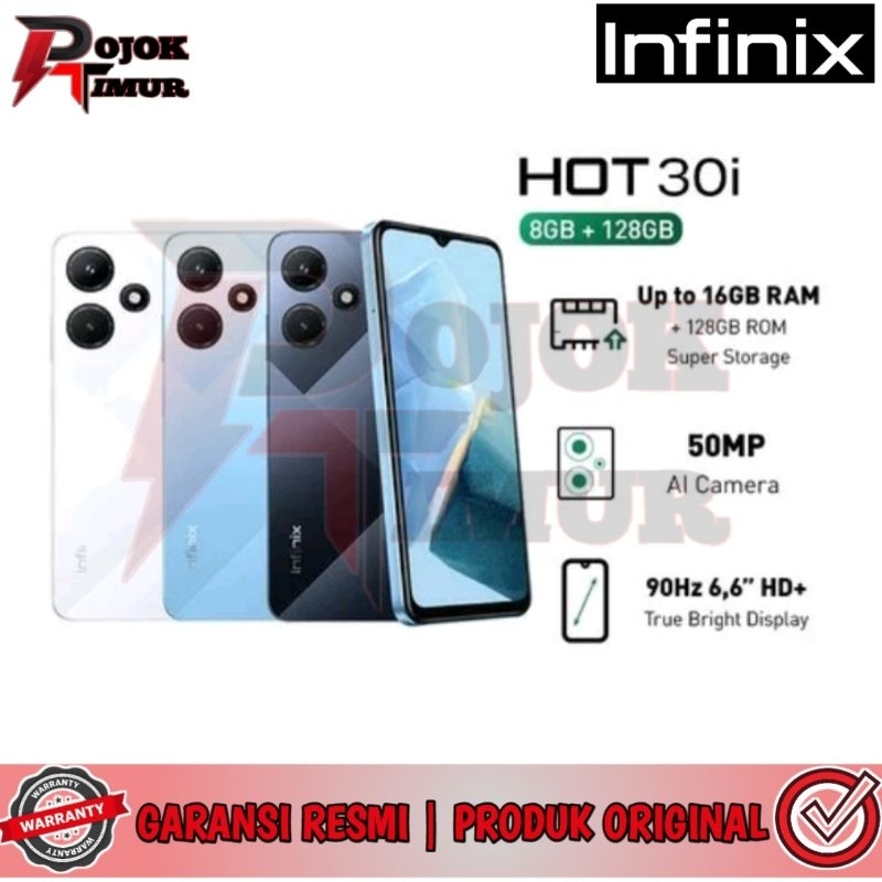 Handphone Infinix Hot 30i 8/128GB