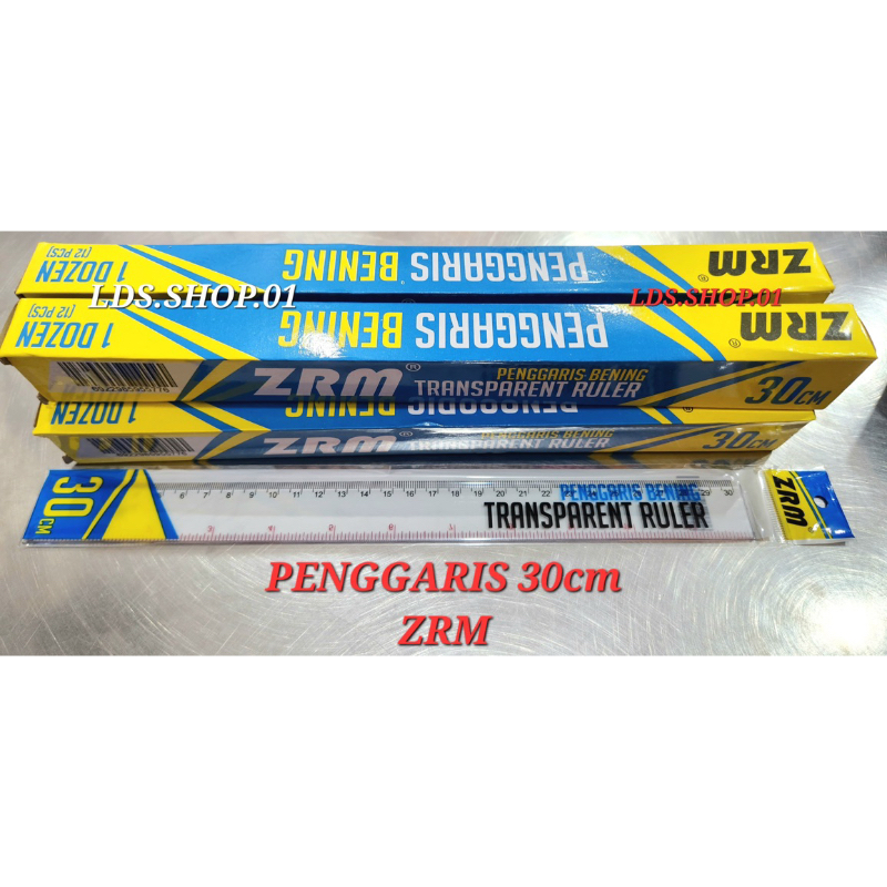 

PENGGARIS PLASTIK 30 CM / PENGGARIS 30 CM MURAH / PENGGARIS PLASTIK ZRM (1PAK=12PCS)