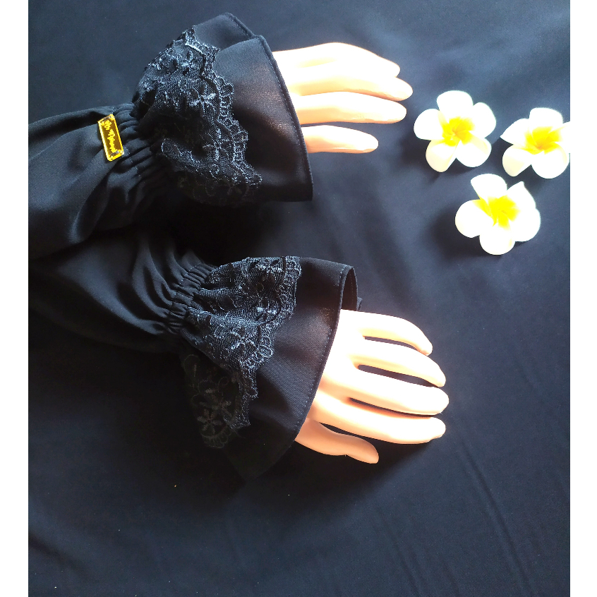 Abaya hitam/Abaya jetblek murah/gamis temboro/Abaya temboro/Abaya saudi/Abaya arab/gamis syar'i/gami