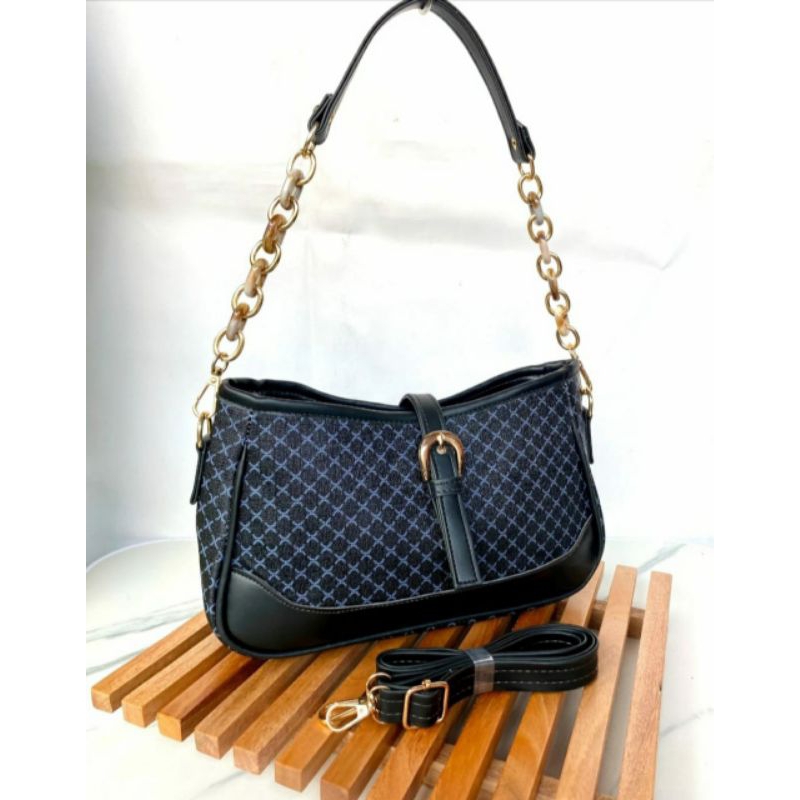 MBags_Store tas selempang tali rante tutup gesper