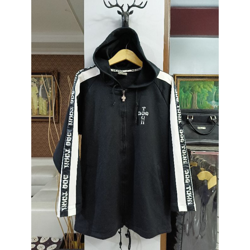 Hoodie Zipper sukajan DOG TOWN (size XXL)