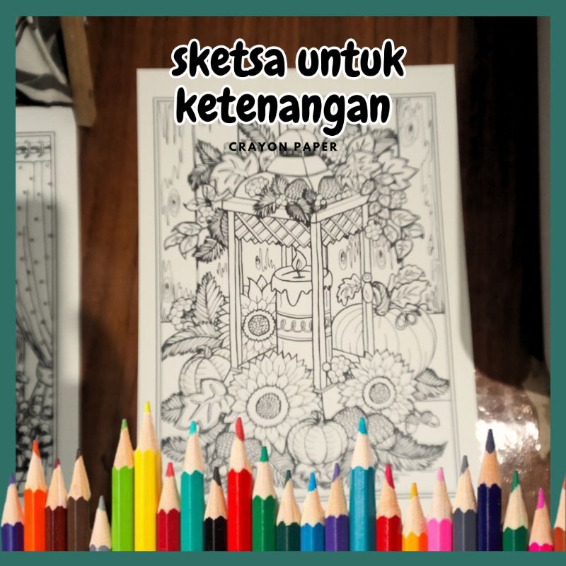 

Sketsa Untuk Ketenangan - Relaxing - Lembar Mewarnai Isi 50 A4 80 Gsm