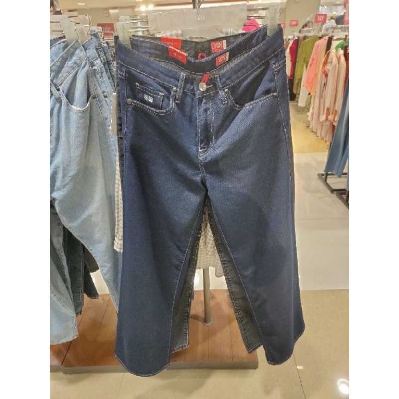 Celana jeans wanita model kulot logo jeans original new arrival