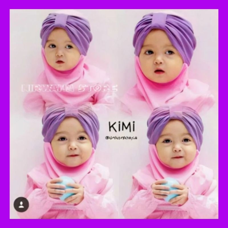 Kerudung Bayi 0 6 12 bulan sampai 1 2 tahun Jilbab Kimi Mikayla Anak perempuan