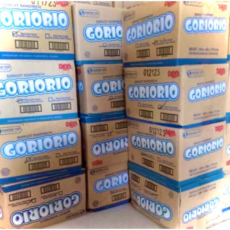 DEO GORIORIO 1 KARTON/DUS RASA COKLAT, VANILLA & MIX 160 PCS (16 RENTENG @10 PCS)