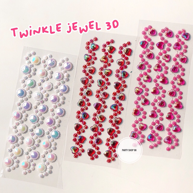 

STICKER 3D TIMBUL / TWINKLE JEWEL SEAL / STICKER DECO